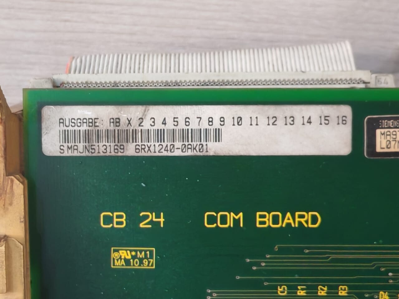 Siemens A1600-L1/17 SIEMENS 6RX1240-0AK01 CB 24 COM BOARD WITH C98043-A1600-L1/17 CONTROL BOARD 2