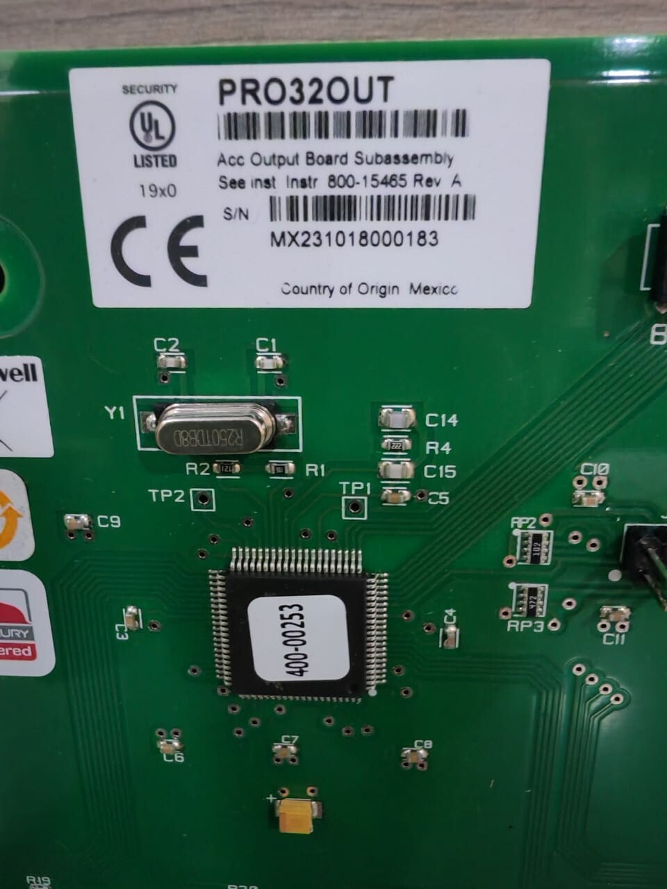 Honeywell PRO32OUT Honeywell PRO32OUT Access Control Unit Subassembly Reader Board 3