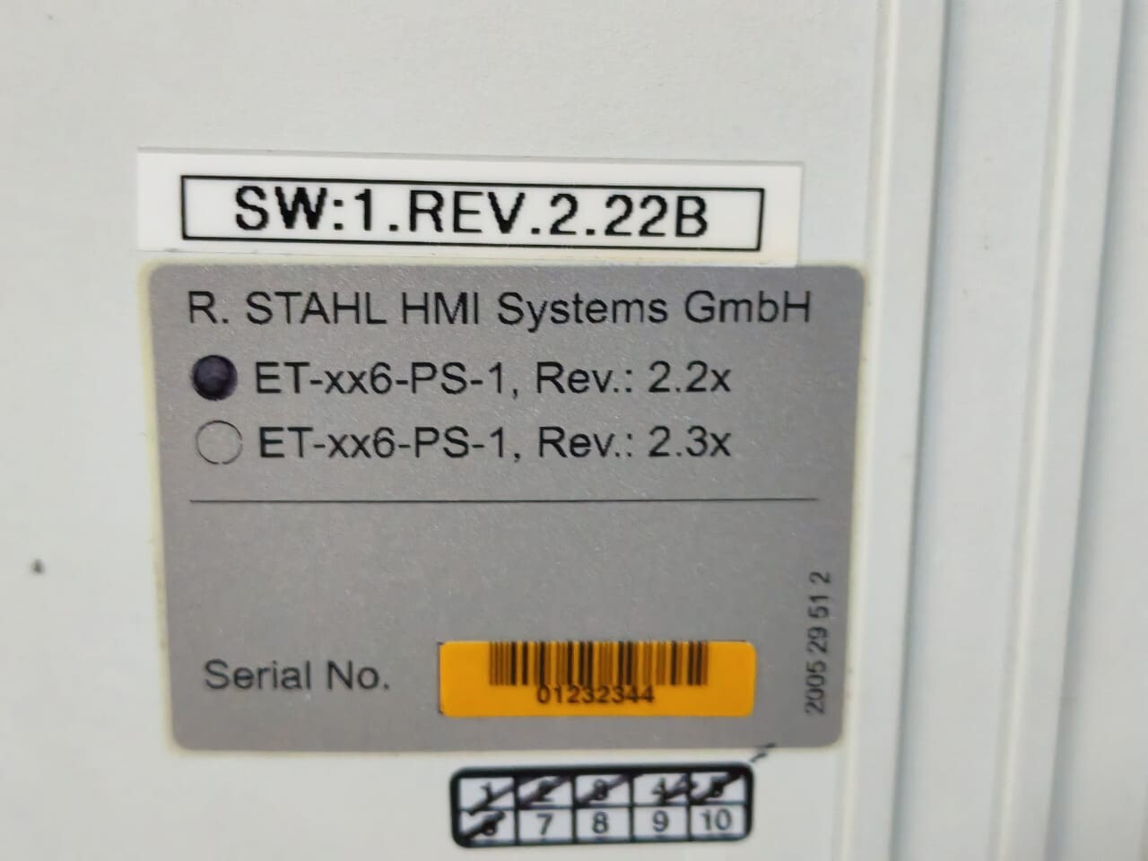Stahl 9800/2-1.. PS1 / ET-xx6-PS-1 Rev 2.2x Stahl 9800/2-1.. PS1 / ET-xx6-PS-1 Rev 2.2x from Exicom ET-336-A-FX-TFT 5