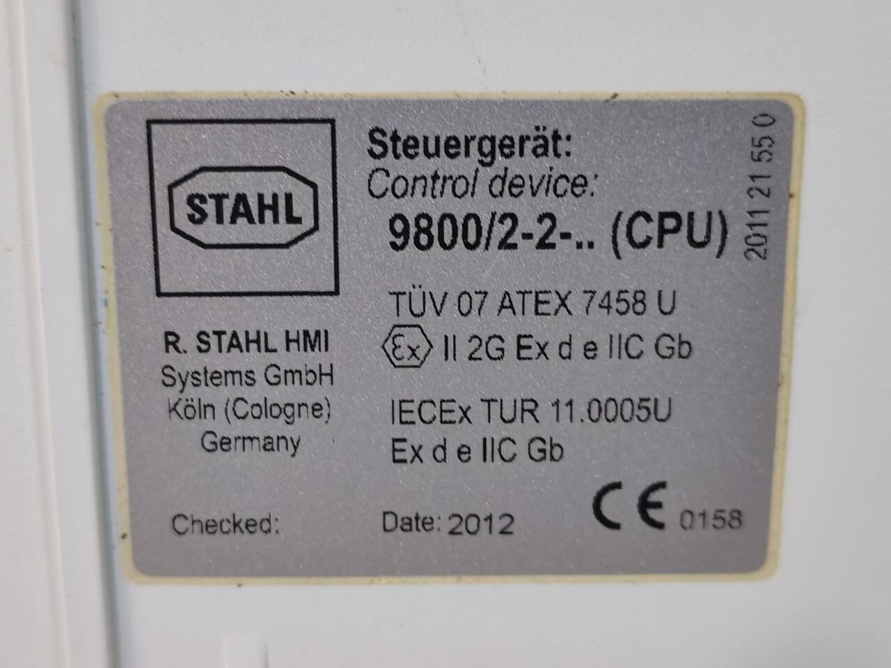 Stahl 9800/2-2.. CPU / ET-xx6-ETE-GLX3-FX Stahl 9800/2-2.. CPU / ET-xx6-ETE-GLX3-FX from Exicom ET-336-A-FX-TFT 4