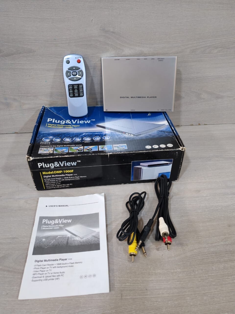 Plug & View DMP-1000F Digital Multimedia Player - Incomplete Accessories