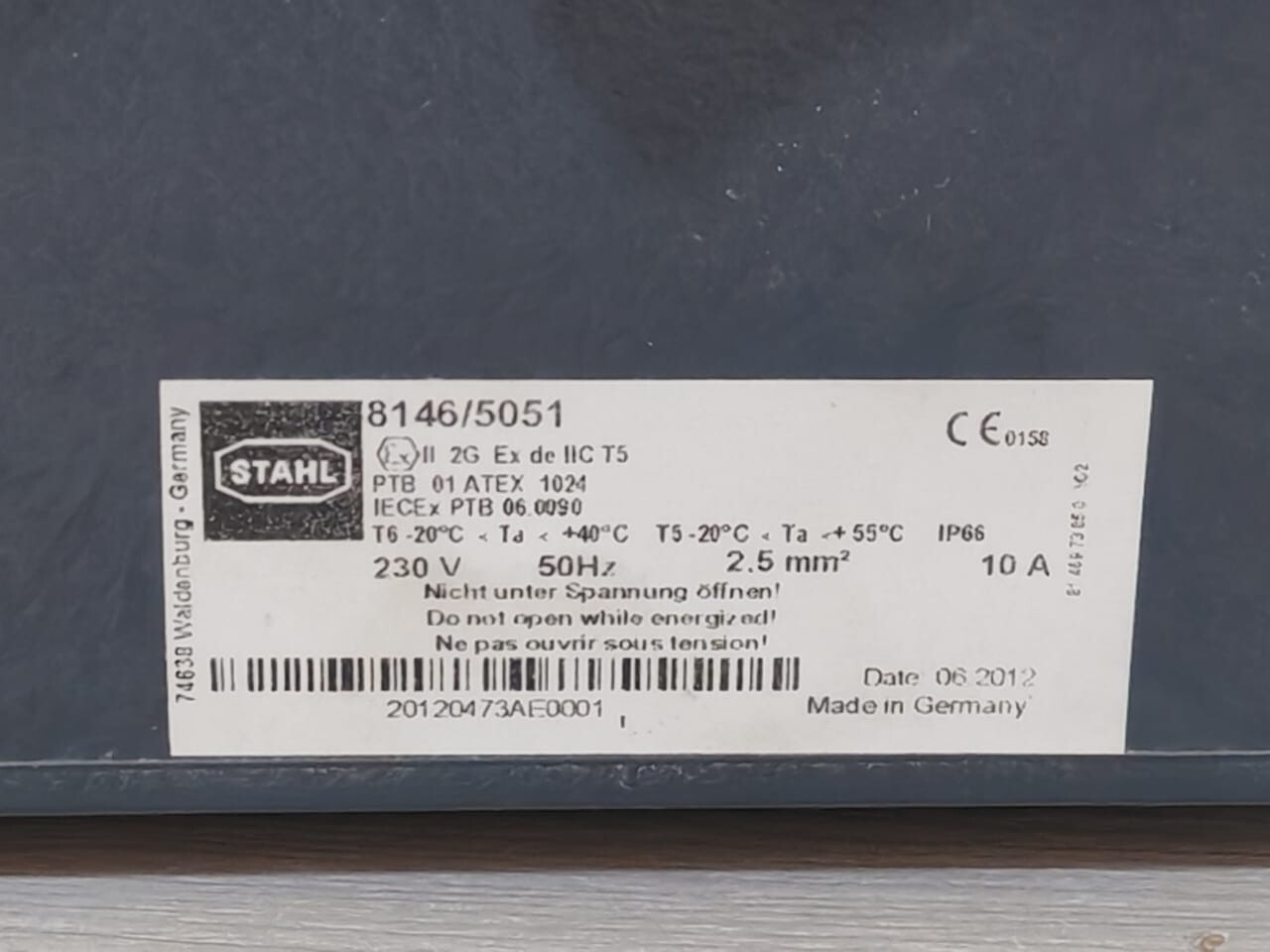 STAHL 8146/5051 STAHL 8146/5051 CONTROL BOX 2