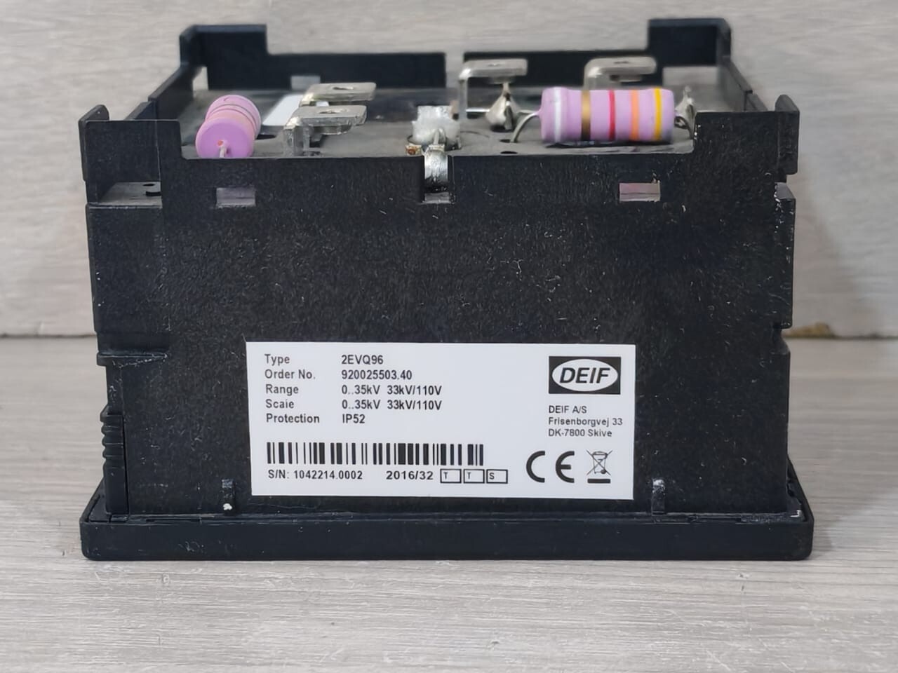 DEIF 2EVQ96 DEIF 2EVQ96 DOUBLE METER 33KV/110 V 4