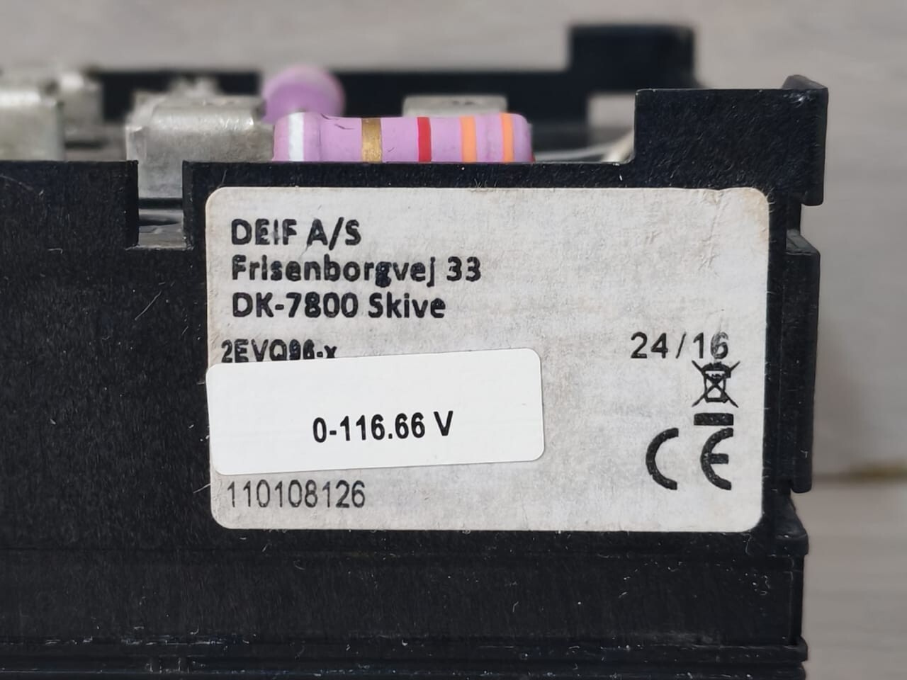 DEIF 2EVQ96 DEIF 2EVQ96 DOUBLE METER 33KV/110 V 5