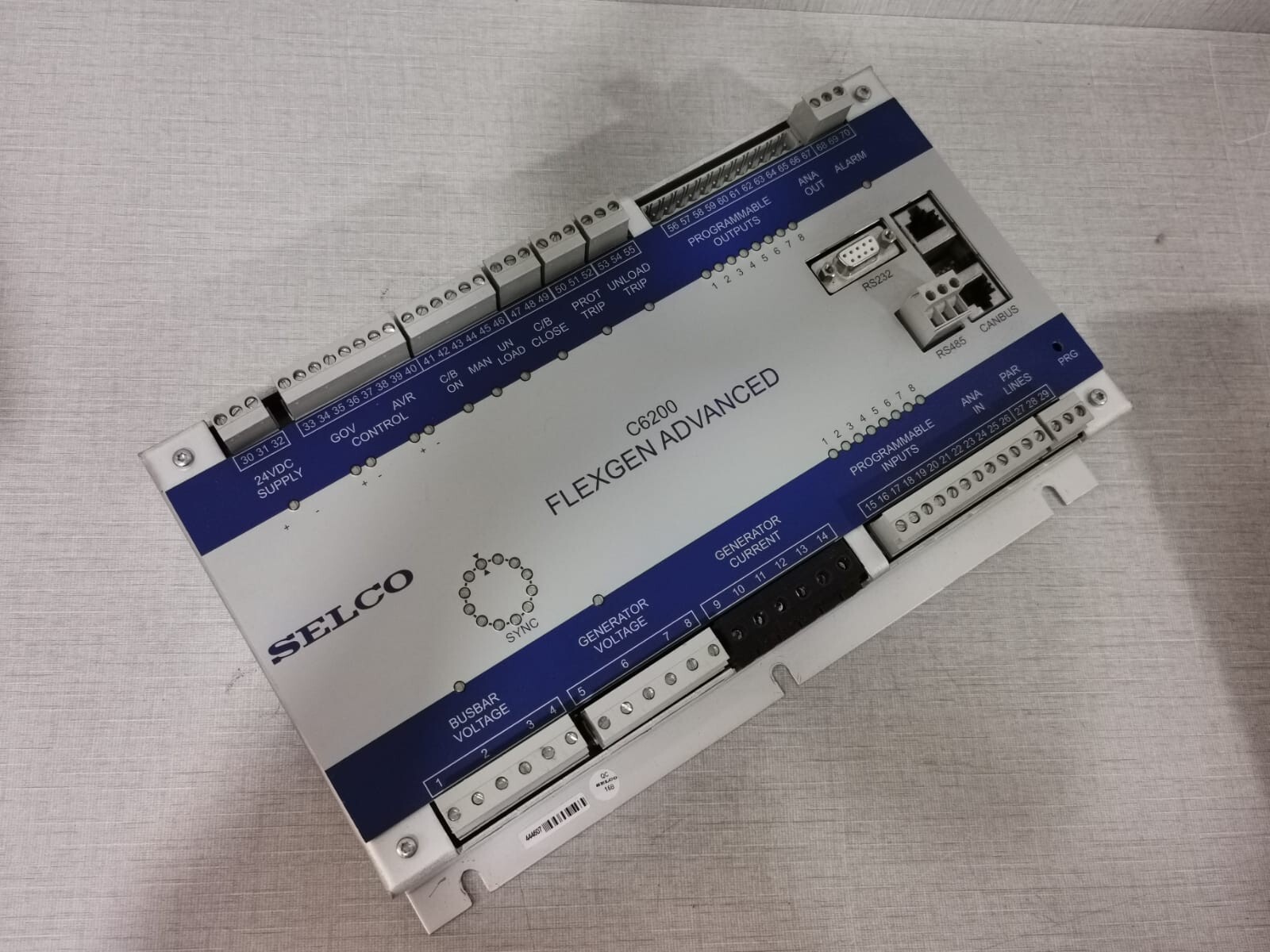 Selco C6200 SELCO C6200 Flexgen Advanced Generator Controller - 1 To 29 Terminal 9
