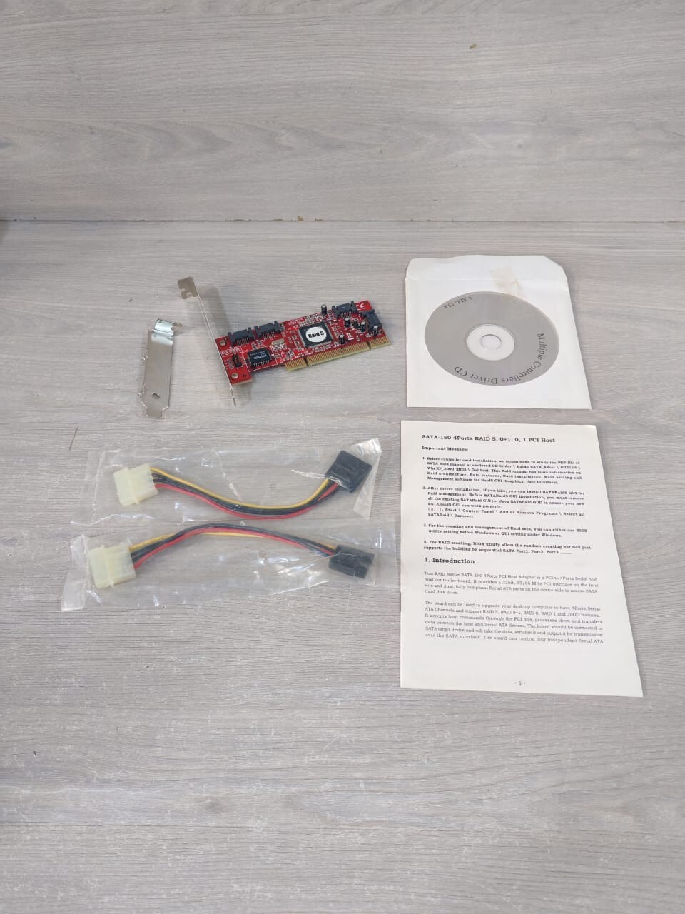 STARTECH SATA-I50 RAID 5,0+1.I. JBOD LOW PROFILE PCI HOST