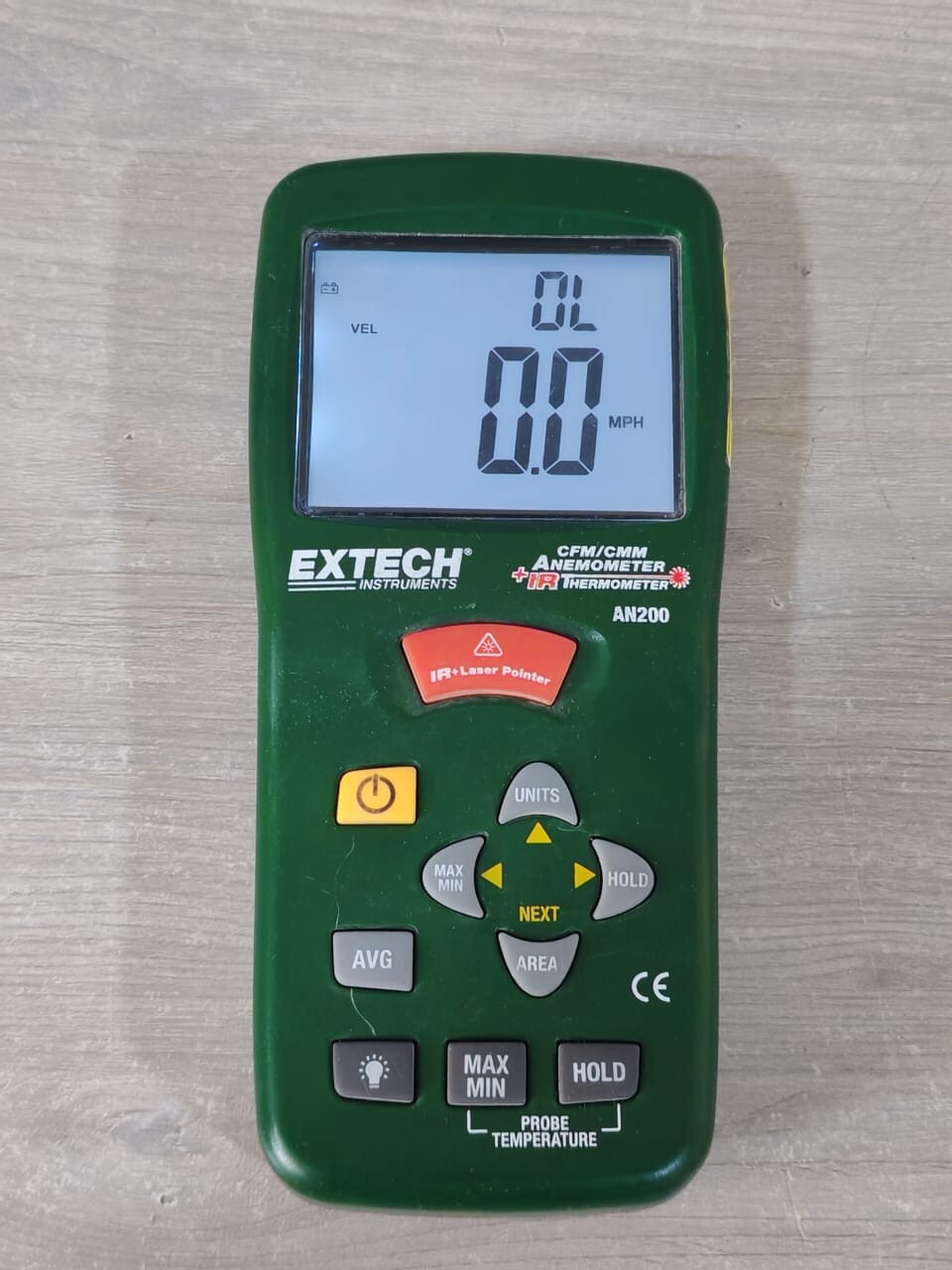 EXTECH INSTRUMENTS AN200 EXTECH INSTRUMENTS AN200 CFM/CMM ANOMOMETER +IR THERMOMETER 2