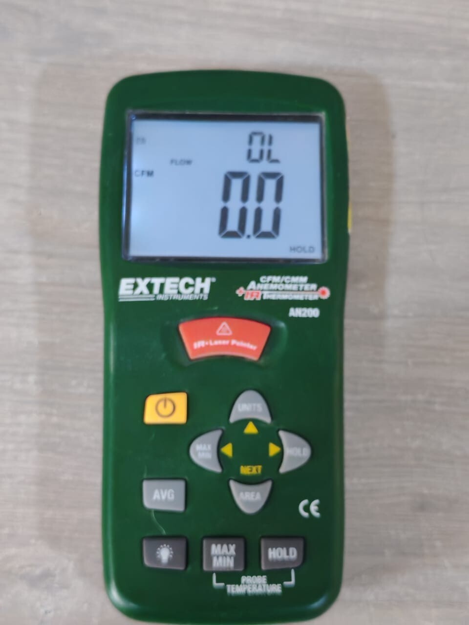 EXTECH INSTRUMENTS AN200 EXTECH INSTRUMENTS AN200 CFM/CMM ANOMOMETER +IR THERMOMETER 3