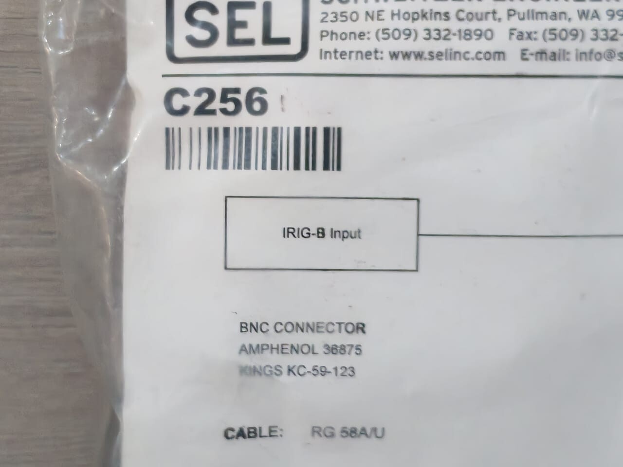 SEL C256 SEL C256 SCHWEITZER ENGINEERING LABORATORIES 17 Feet 2