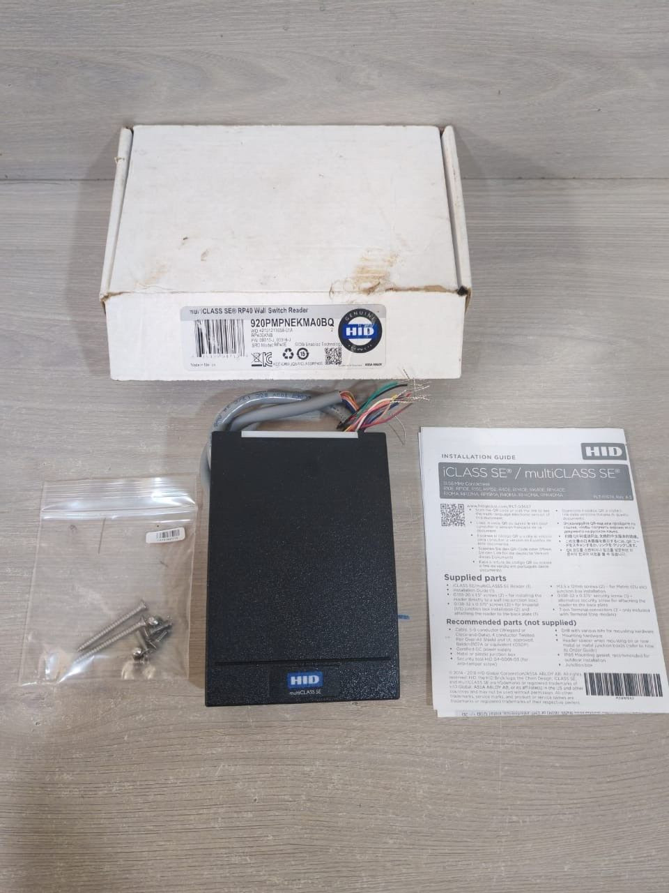 HID RP40E HID 920PMPNEKMA0BQ multiCLASS SE RP40 Wall Switch Reader RP40E 2