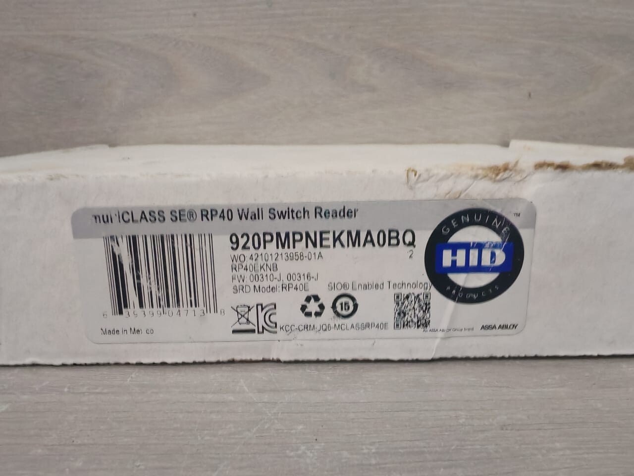 HID RP40E HID 920PMPNEKMA0BQ multiCLASS SE RP40 Wall Switch Reader RP40E 7