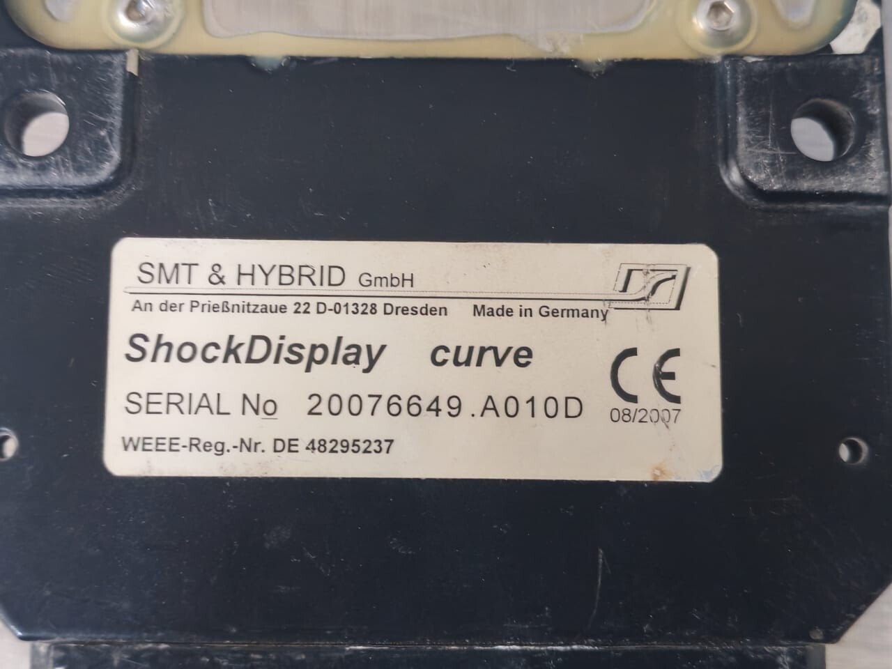 Monilog MONILOG Monilog Shockdisplay Curve Data Logger 5
