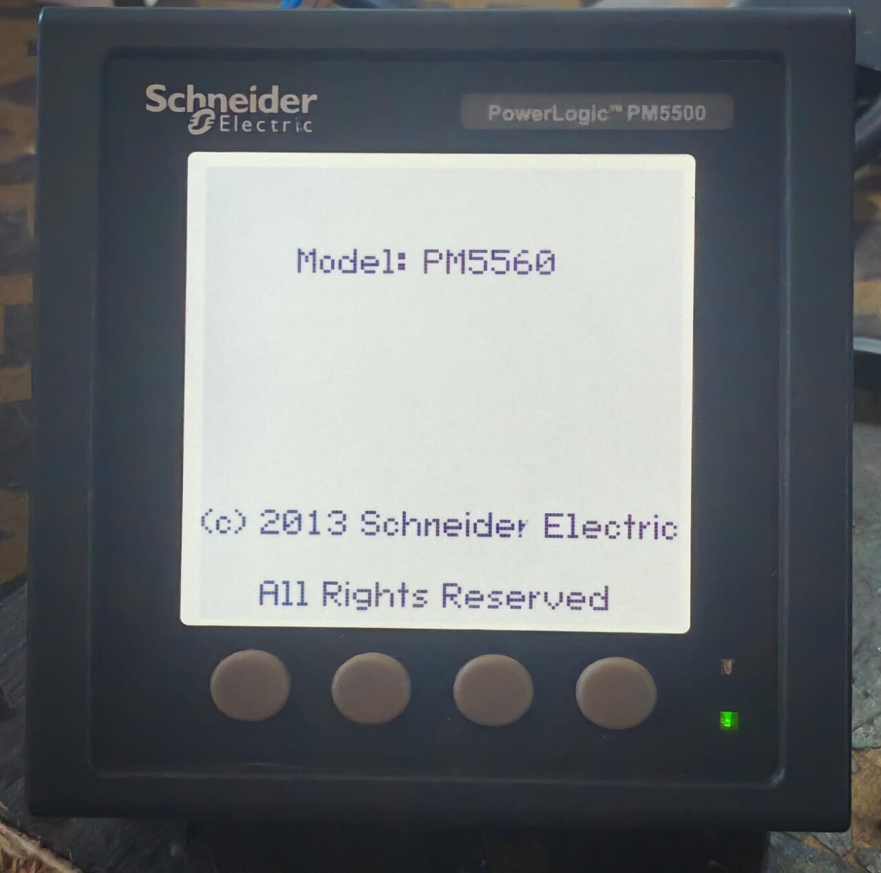 Schneider Electric PM5500 SCHNEIDER ELECTRIC POWERLOGIC PM5500 METSEPM5560 V02.01. 00HW:E1 POWER METER 2