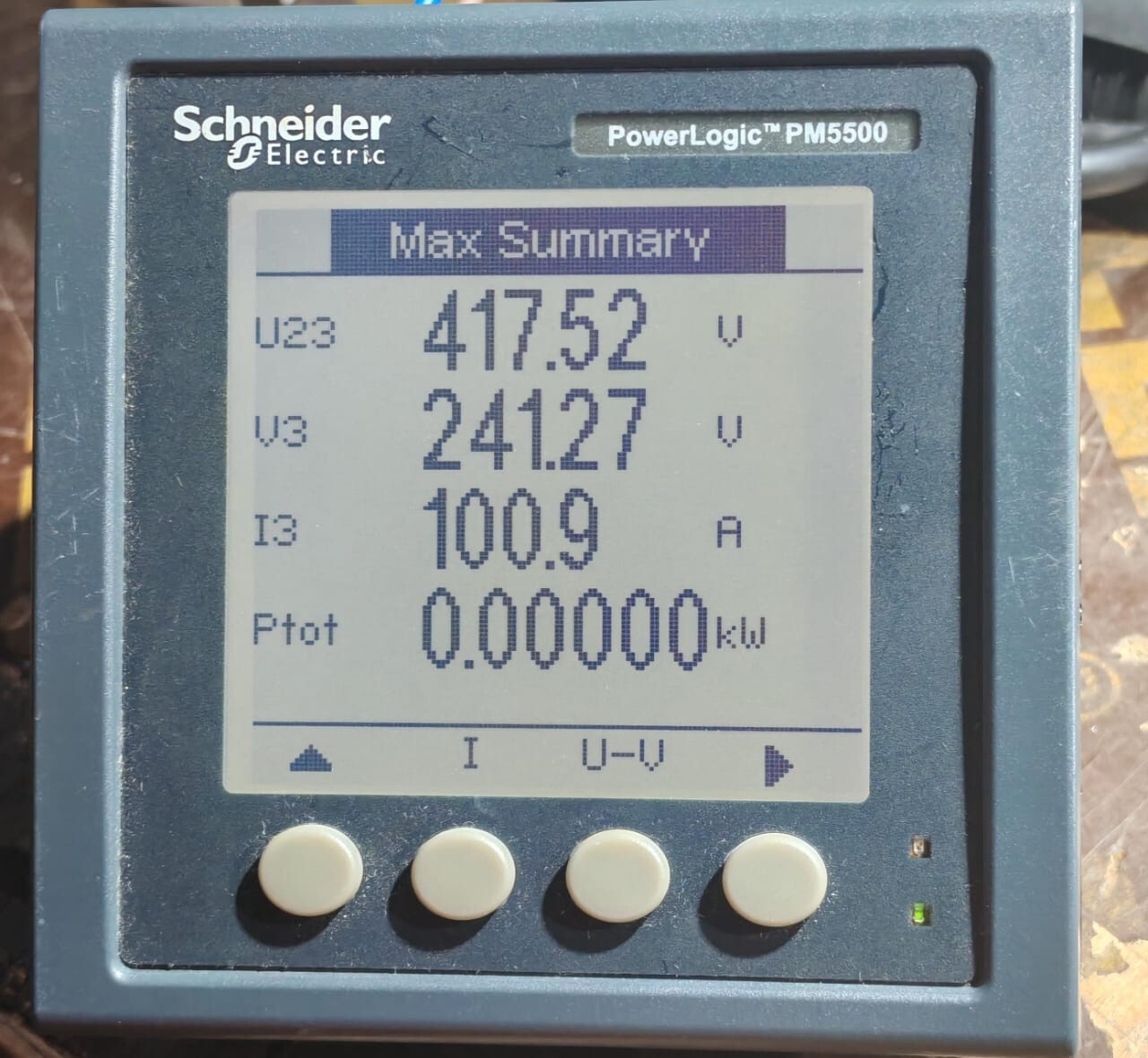 Schneider Electric PM5500 SCHNEIDER ELECTRIC POWERLOGIC PM5500 METSEPM5560 V02.01. 00HW:E1 POWER METER 3