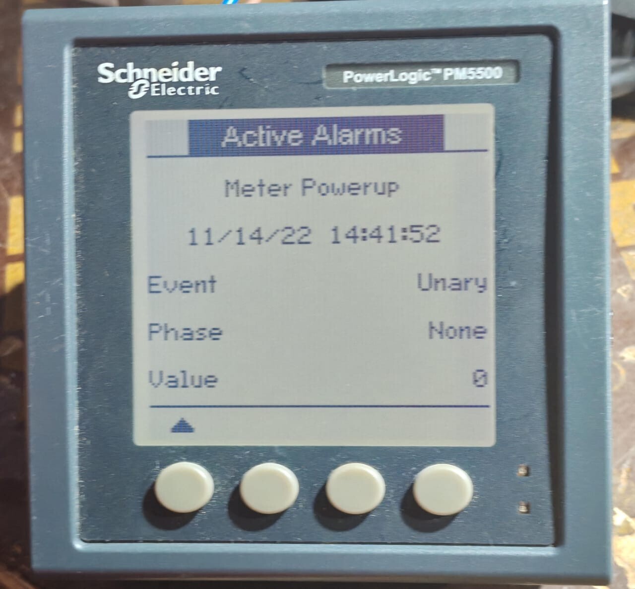 Schneider Electric PM5500 SCHNEIDER ELECTRIC POWERLOGIC PM5500 METSEPM5560 V02.01. 00HW:E1 POWER METER 5