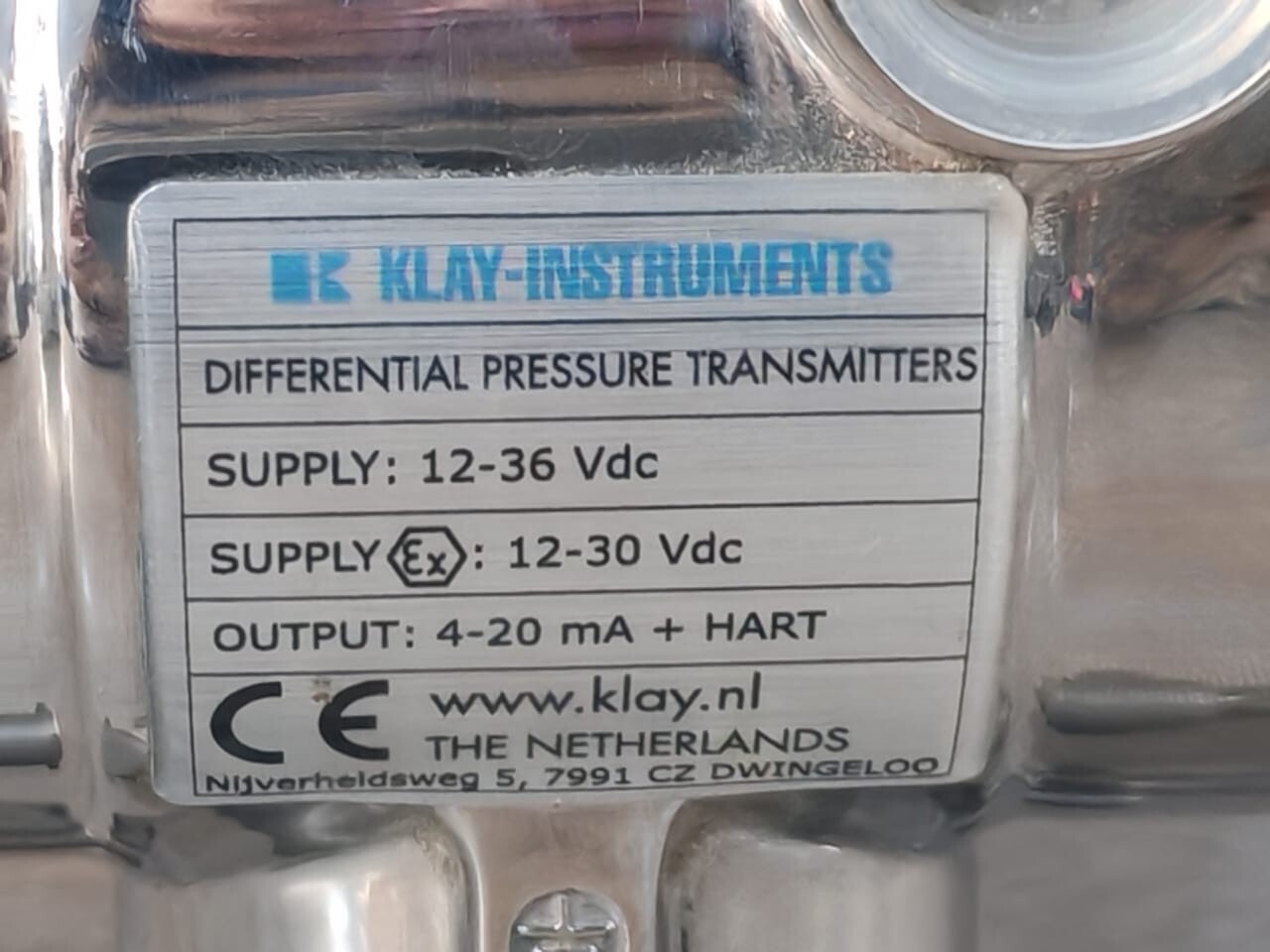KLAY INSTRUMENTS DP-4000-S-D-S-S-S-V-S-S-S-I KLAY INSTRUMENTS DP-4000-S-D-S-S-S-V-S-S-S-I DIFFERENTIAL PRESSURE TRANSMITTERS 2