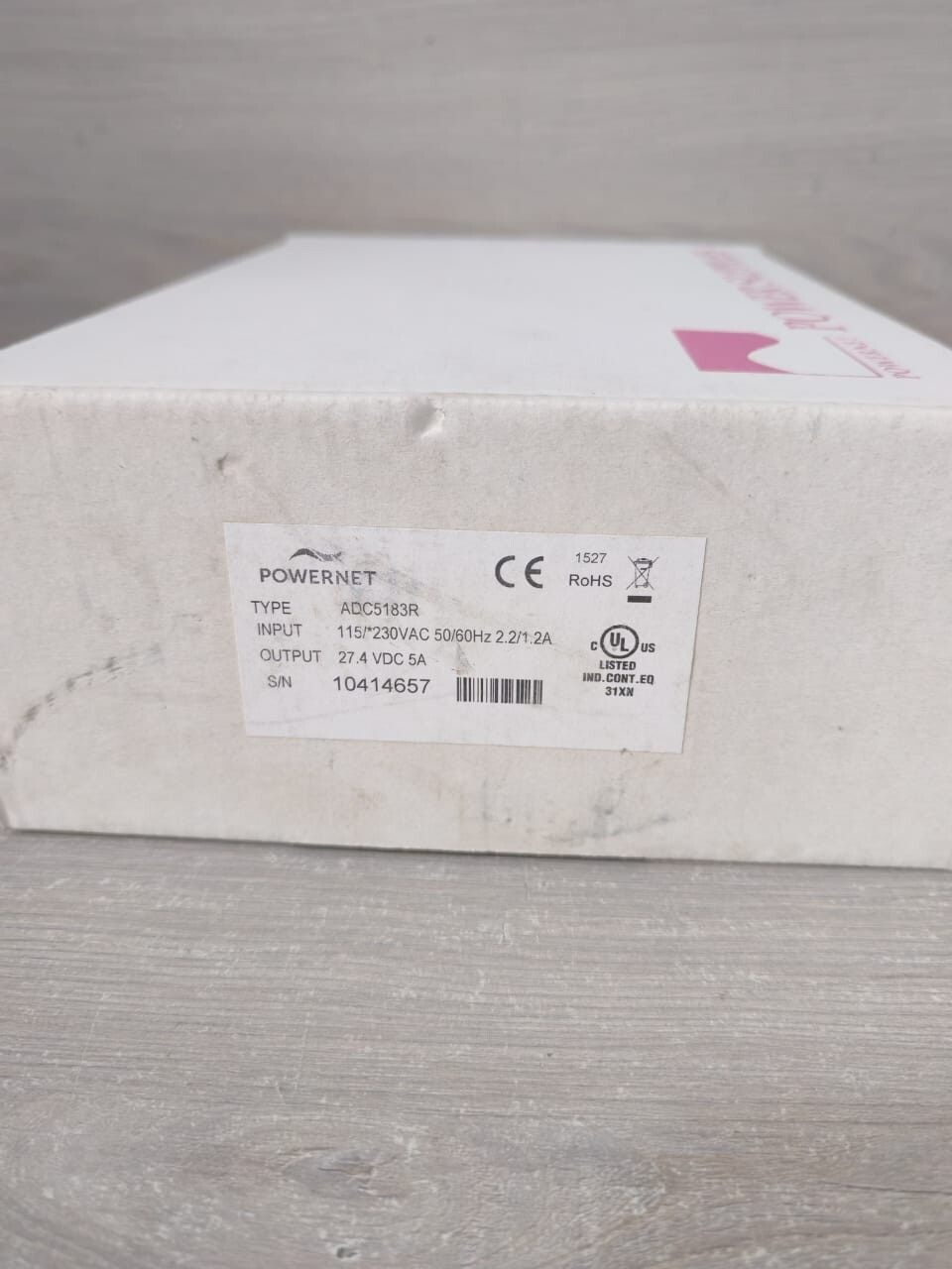 POWERNET ADC5183R POWERNET ADC5183R 27.4VDC 5A DIN Mounted Power Supply 8
