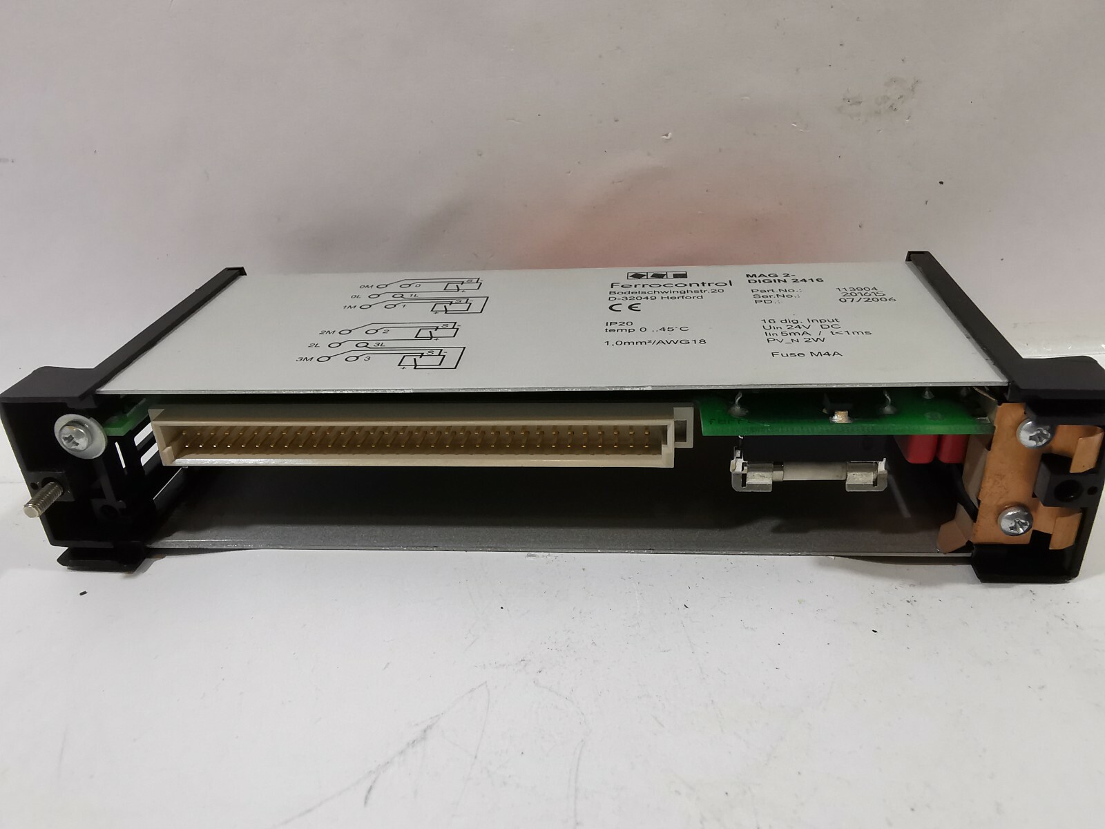 Ferrocontrol 113904 Ferrocontrol MAG 2 DIGIN 2416 HENFORD D-32049 PART NO: 113904 6