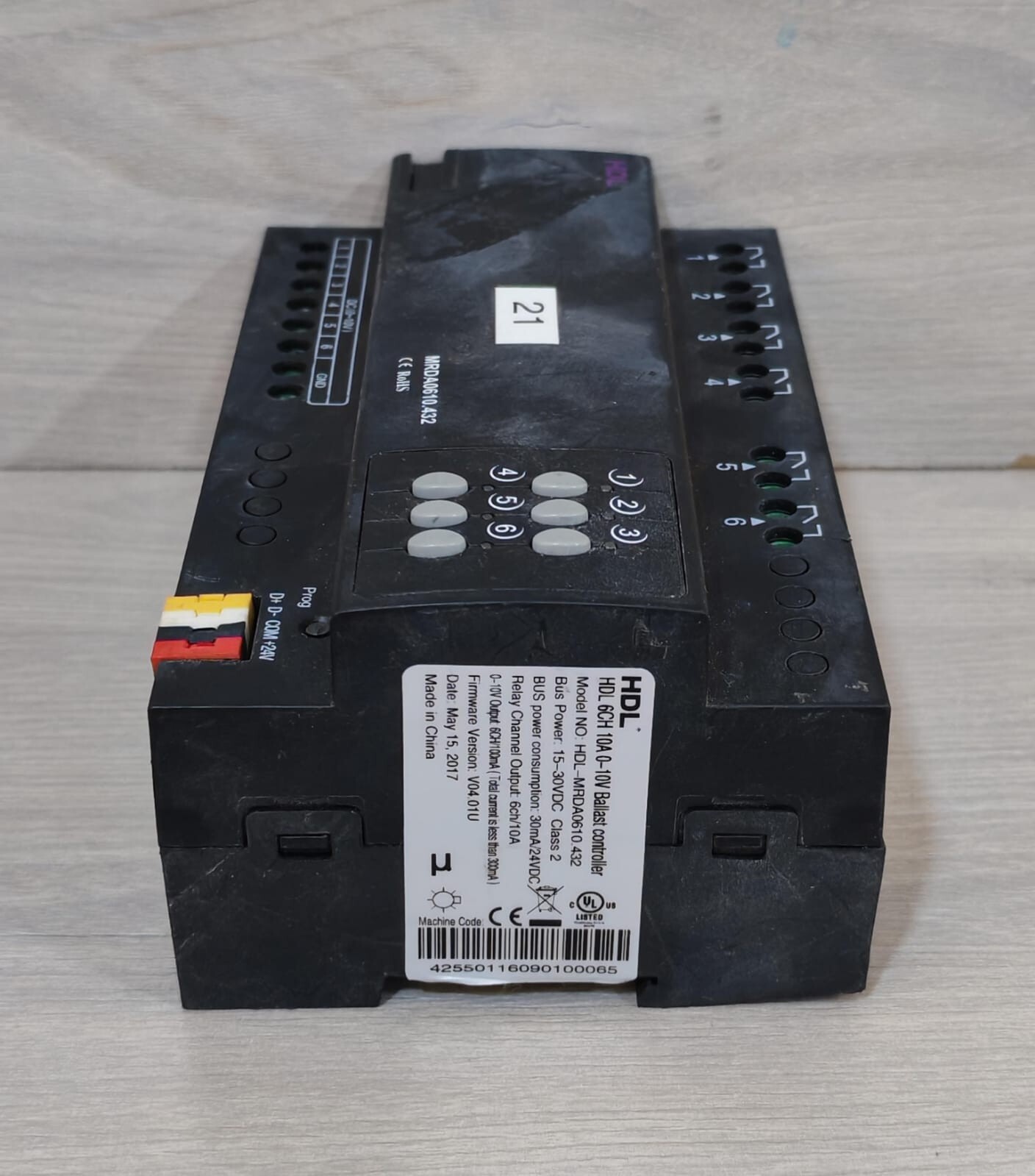HDL MRDA0610.432 HDL MRDA0610.432 F/W HDL-V04.01U HDL 6CH 10A 0-10V BALLAST CONTROLLER 9