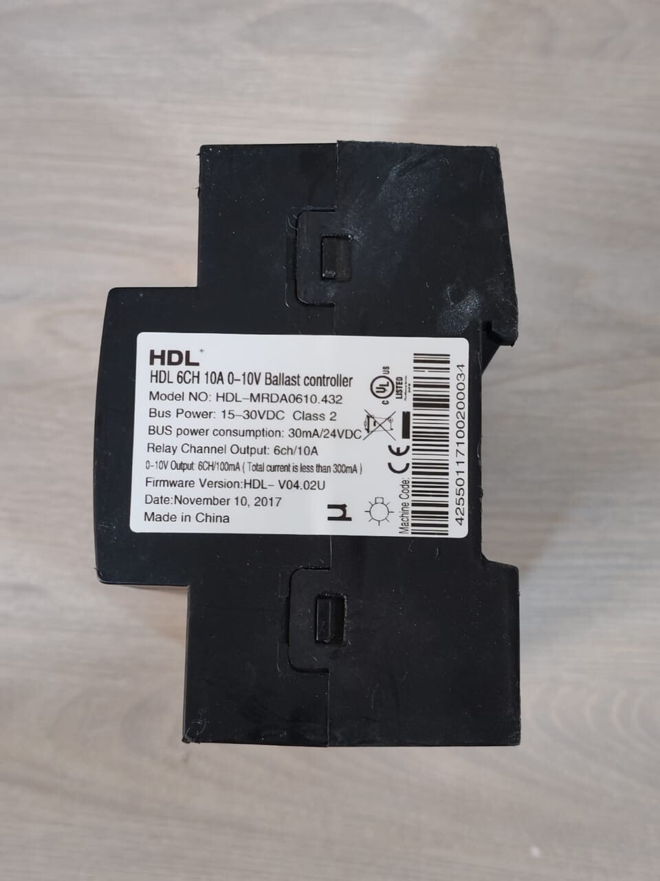 HDL MRDA0610.432 HDL MRDA0610.432 F/W HDL-V04.02U HDL 6CH 10A 0-10V BALLAST CONTROLLER 9