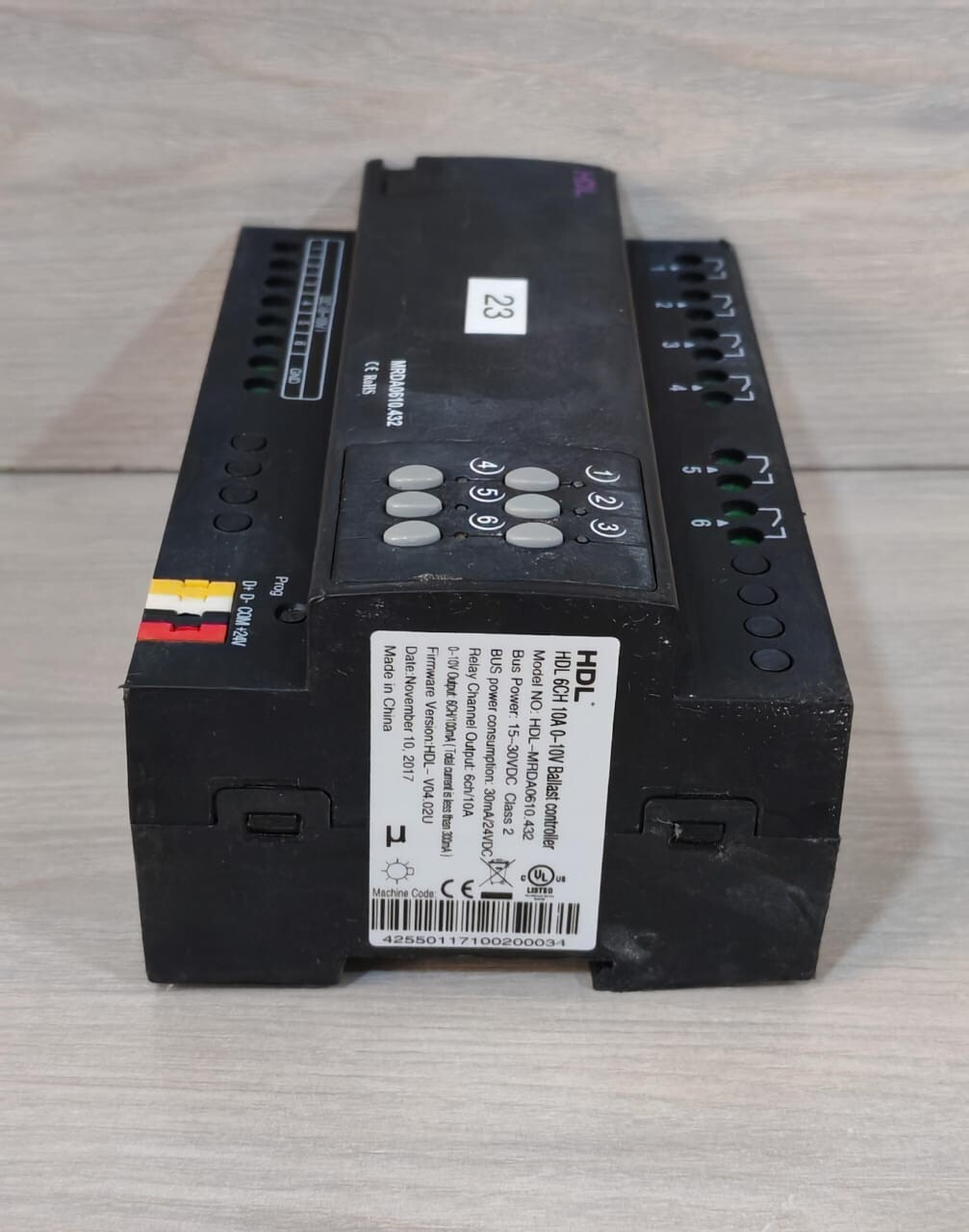 HDL MRDA0610.432 HDL MRDA0610.432 F/W HDL-V04.02U HDL 6CH 10A 0-10V BALLAST CONTROLLER 10