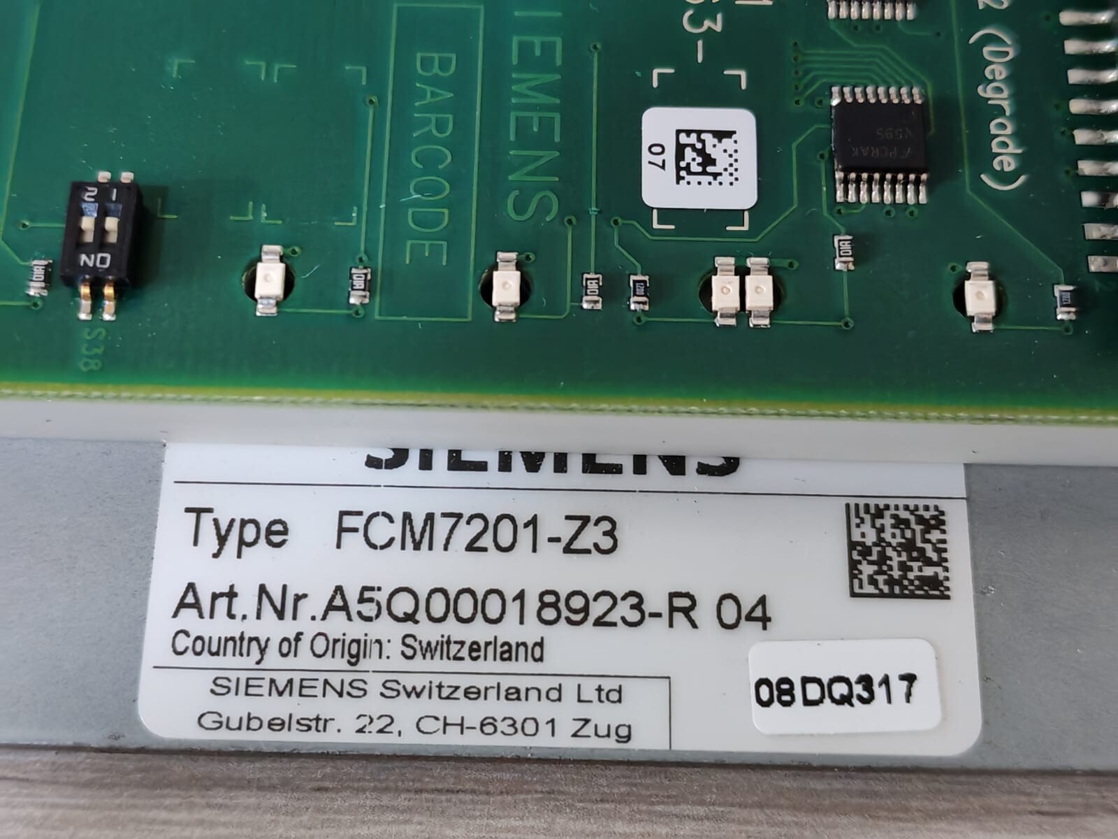 Siemens FCM7201-Z3 SIEMENS FCM7201-Z3 FIRE CONTROL PANEL A5Q00018923-R 7