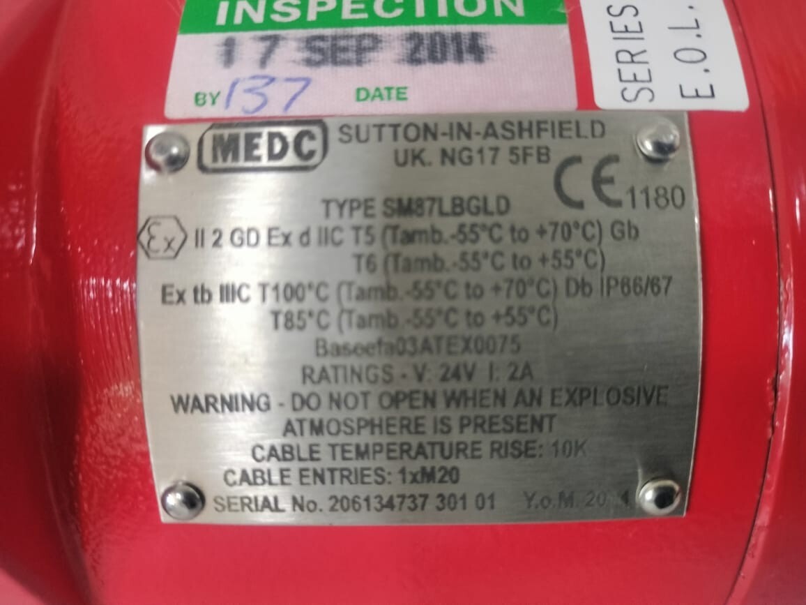 MEDC SM87LBGLD MEDC SM87 / SM87LBGLD Fire Alarm General Platform Call Points 8