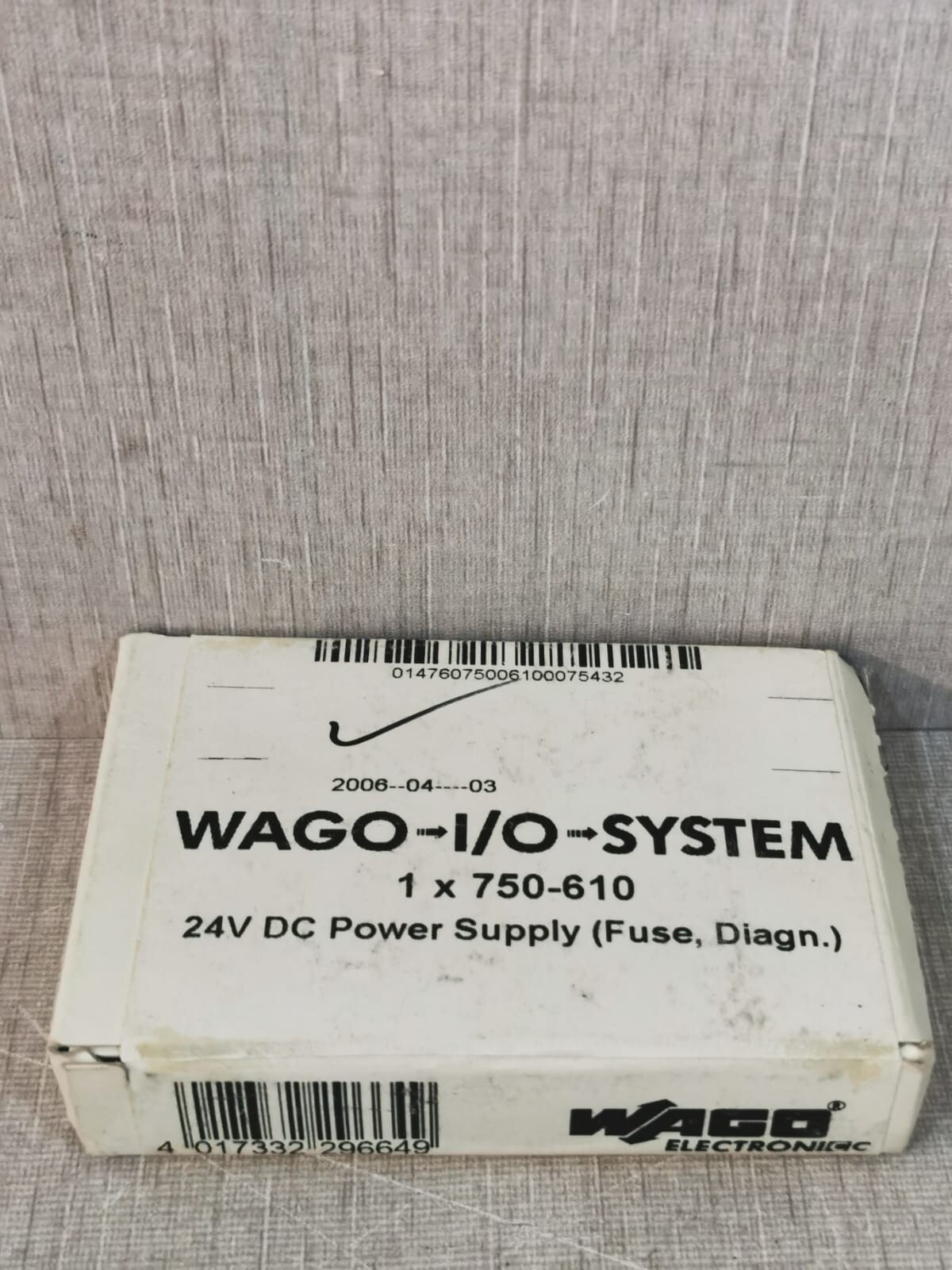 Wago 750-610 Wago 750-610 Power Supply 24VDC 5