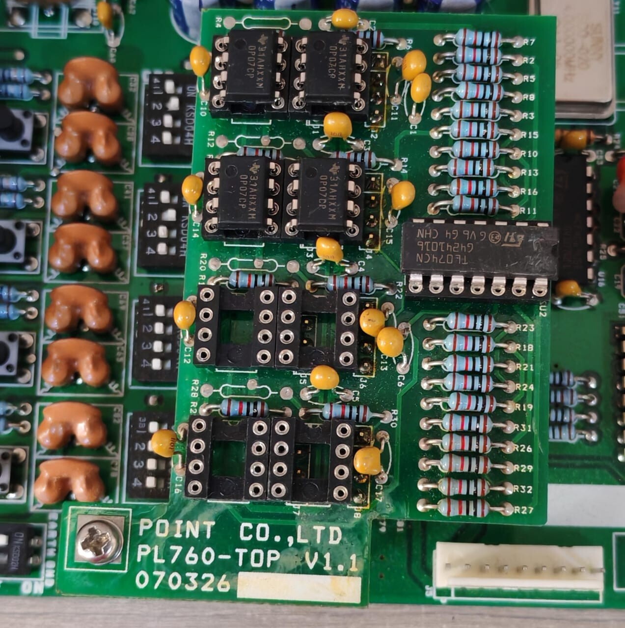 POINT PL760-TOP POINT CO.LTD PL-760-071128-V4 / PL760-TOP V1.1 070326 CIRCUIT BOARD 8