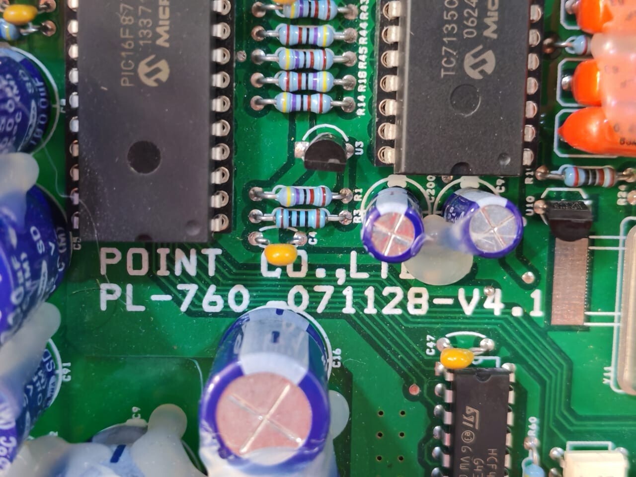 POINT PL760-TOP POINT CO.LTD PL-760-071128-V4 / PL760-TOP V1.1 070326 CIRCUIT BOARD 9