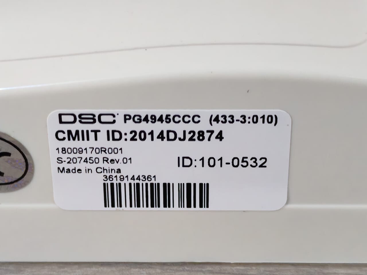 DSC MC-320EL DSC PG4945CCC POWERG WIRELESS DOOR/WINDOW MAGNET W/ MC-320EL DSC 3