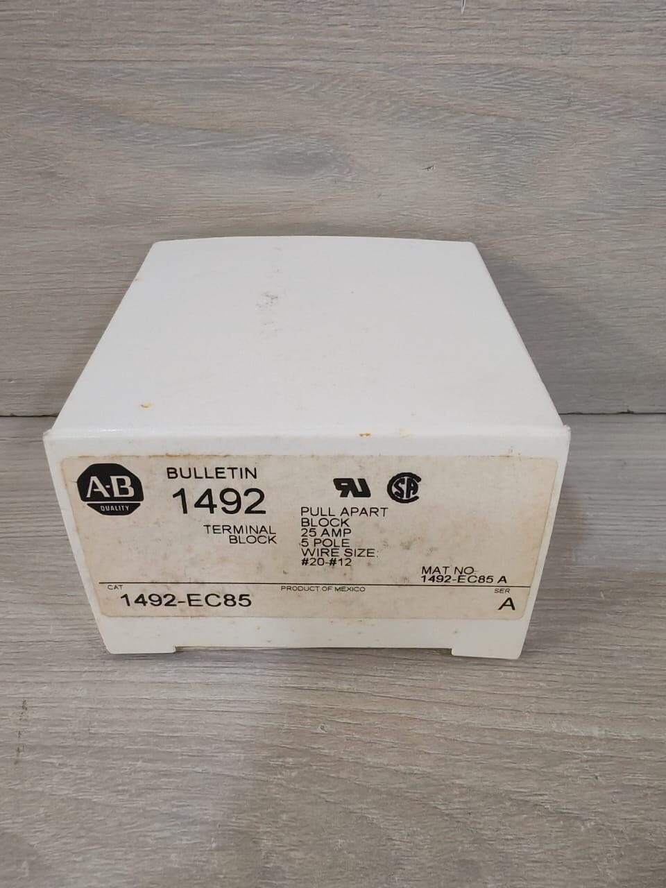 Rockwell Automation EC85 ALLEN BRADLEY 1492-EC85 SER.A TERMINAL BLOCK 7