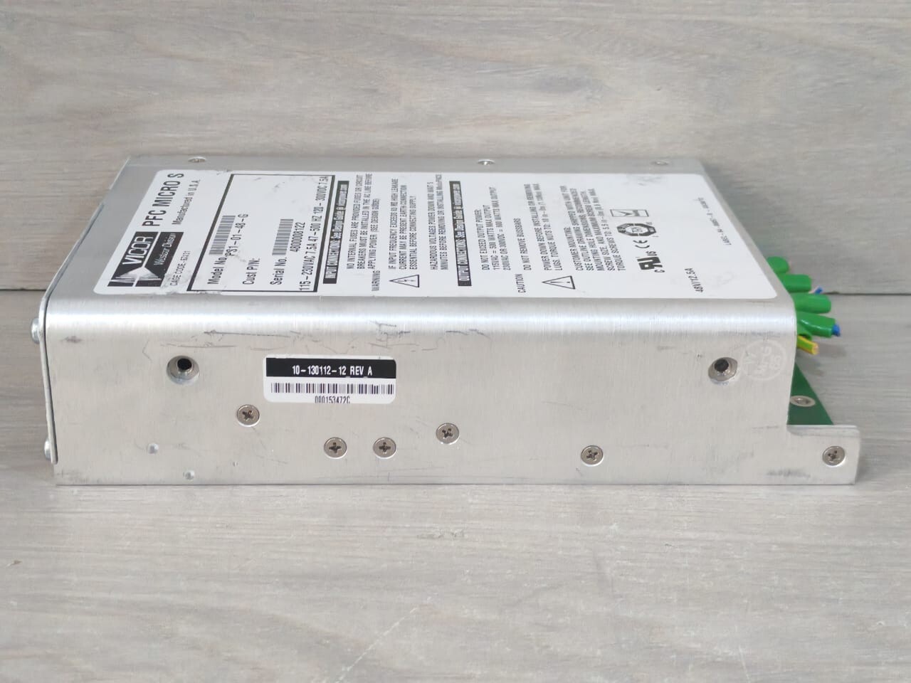 VICOR PS1-01-48-G VICOR PFC MICRO S PS1-01-48-G 10-130112-12 REV A AC/DC CONVERTER 9