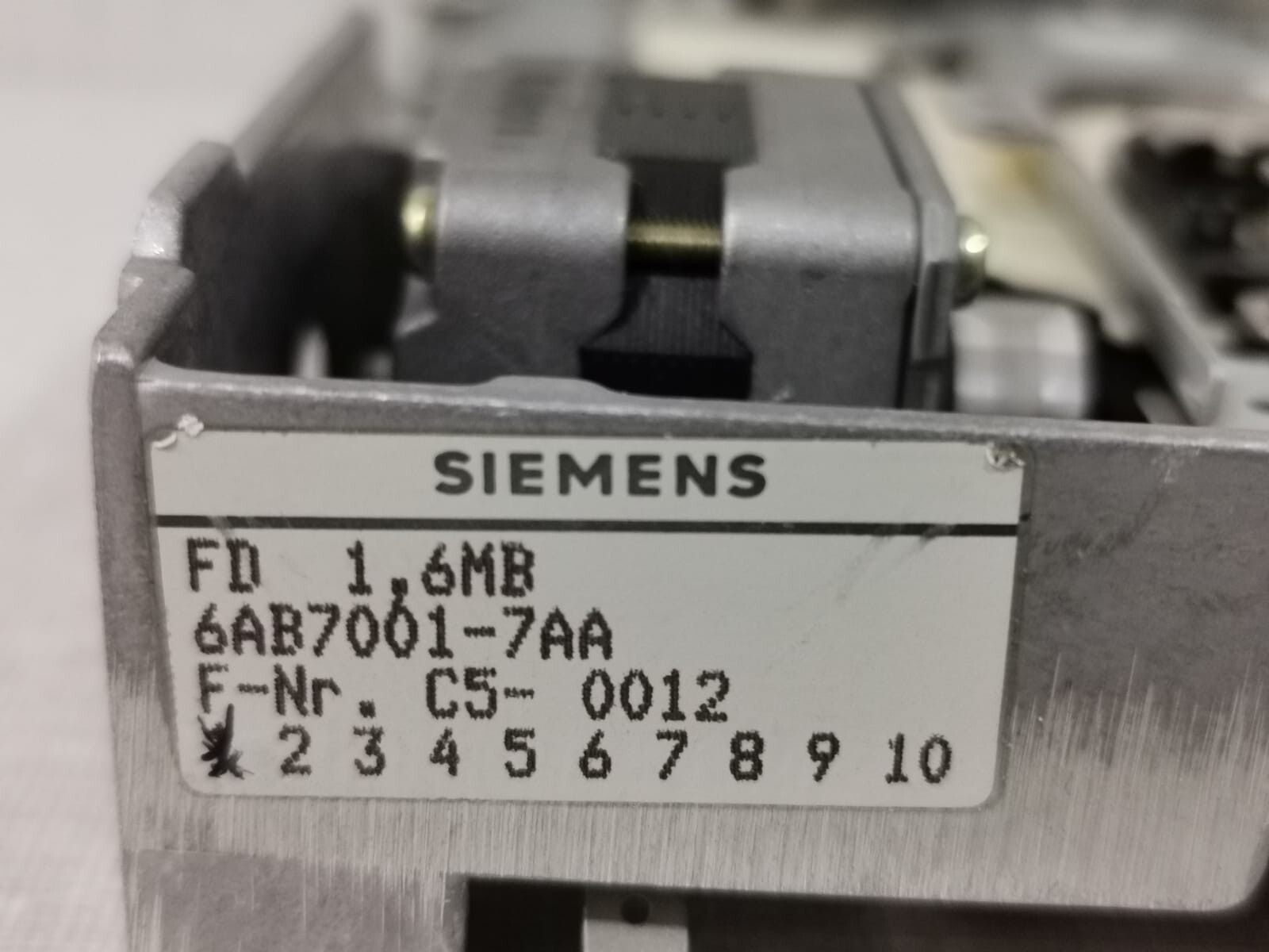 Siemens 1.6MB SIEMENS FD 1.6MB 6AB7001-7AA FDD FLOPPY DRIVE DISK 3