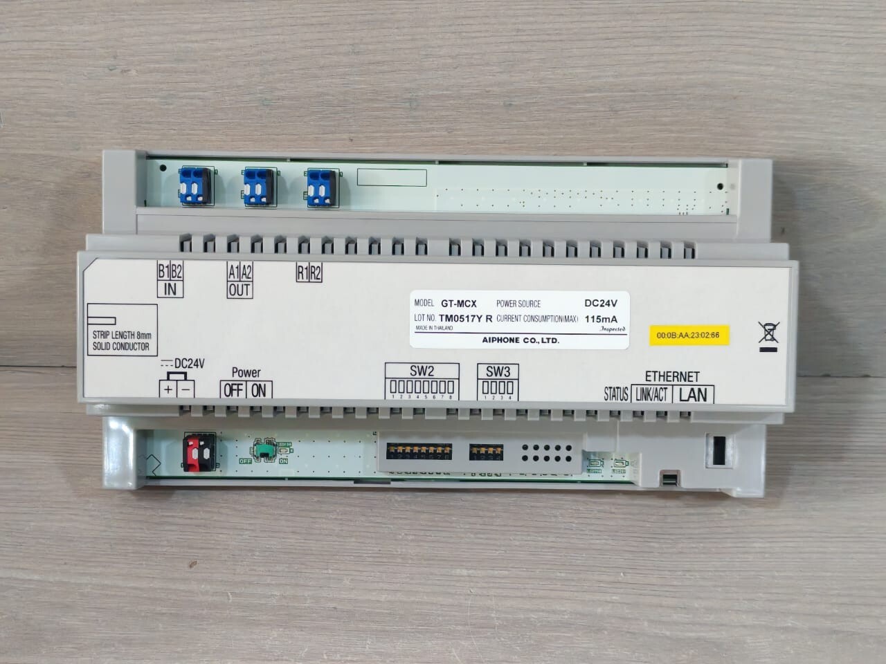 Aiphone GT-MCX AIPHONE GT-MCX BUILDING TO BUILDING NETWORK ADAPTOR DC24V 3