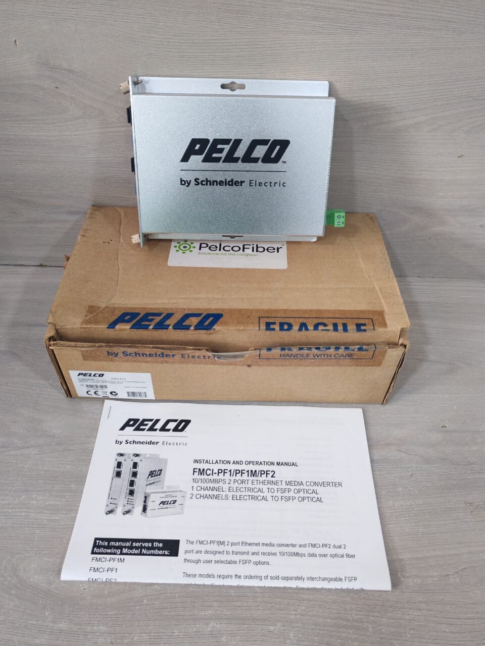 PELCO BY SCHNEIDER ELECTRIC FMCI-PF2 MEDIA CONVERTER-SFP 100M 2CH