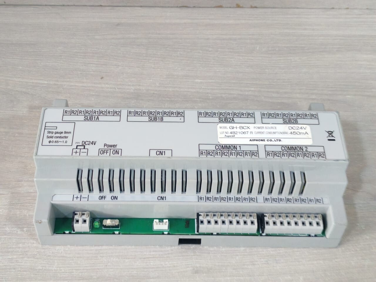 Aiphone GH-BCX-M AIPHONE GH-BCX /GH-BCX-M EXPANDABLE AUDIO BUS CONTROL UNIT 450mA 10