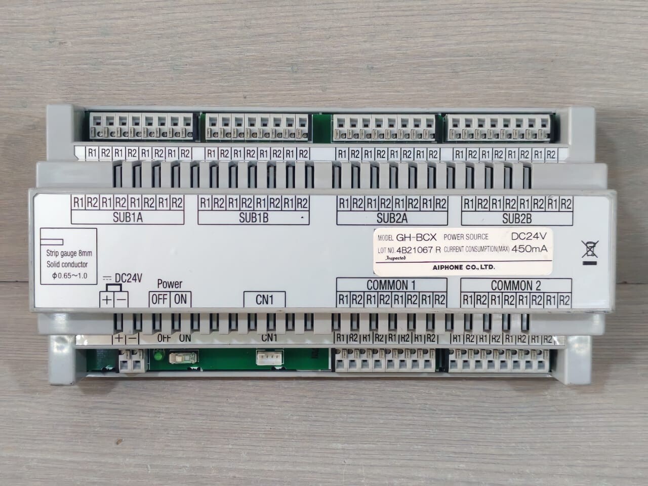 AIPHONE GH-BCX /GH-BCX-M EXPANDABLE AUDIO BUS CONTROL UNIT 450mA