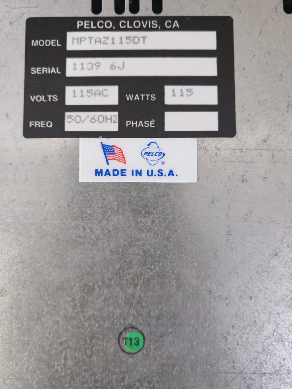 Pelco MPTAZ115DT PELCO MPTAZ115DT Desktop Joystick Control Module 6