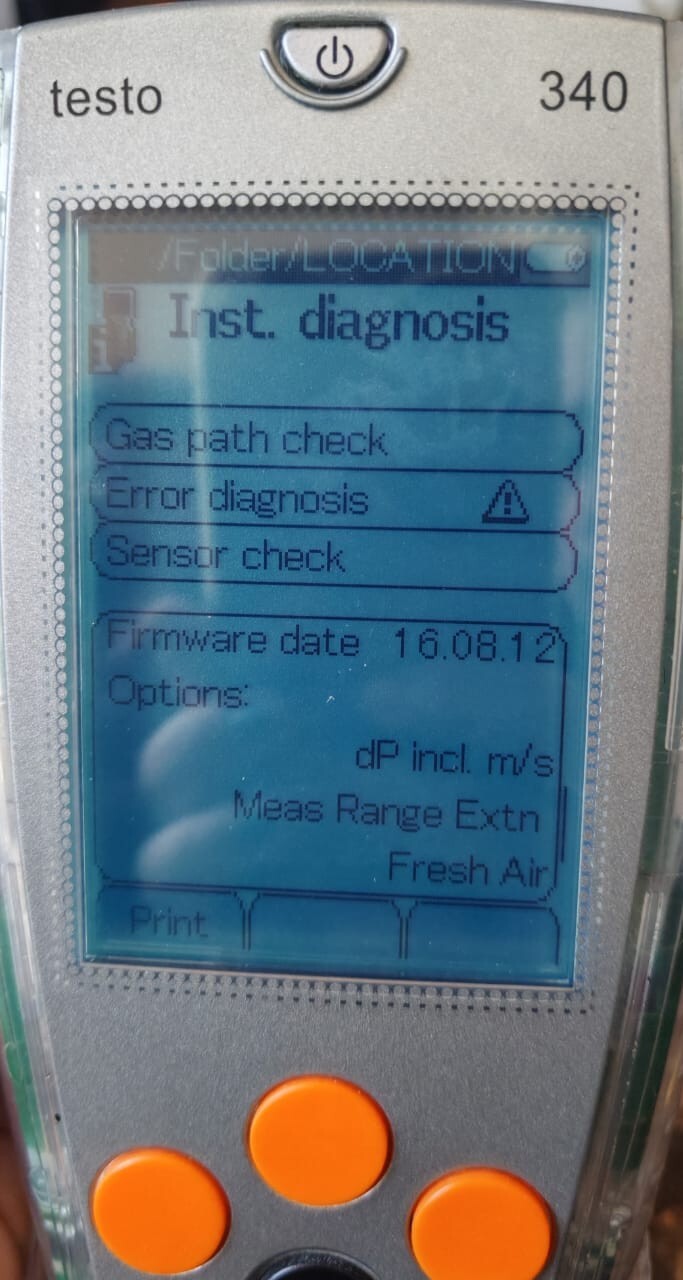 Testo TESTO-340 TESTO 340 INDUSTRIAL FLUE GAS ANALYSER WITH FLUE GAS SENSOR 3