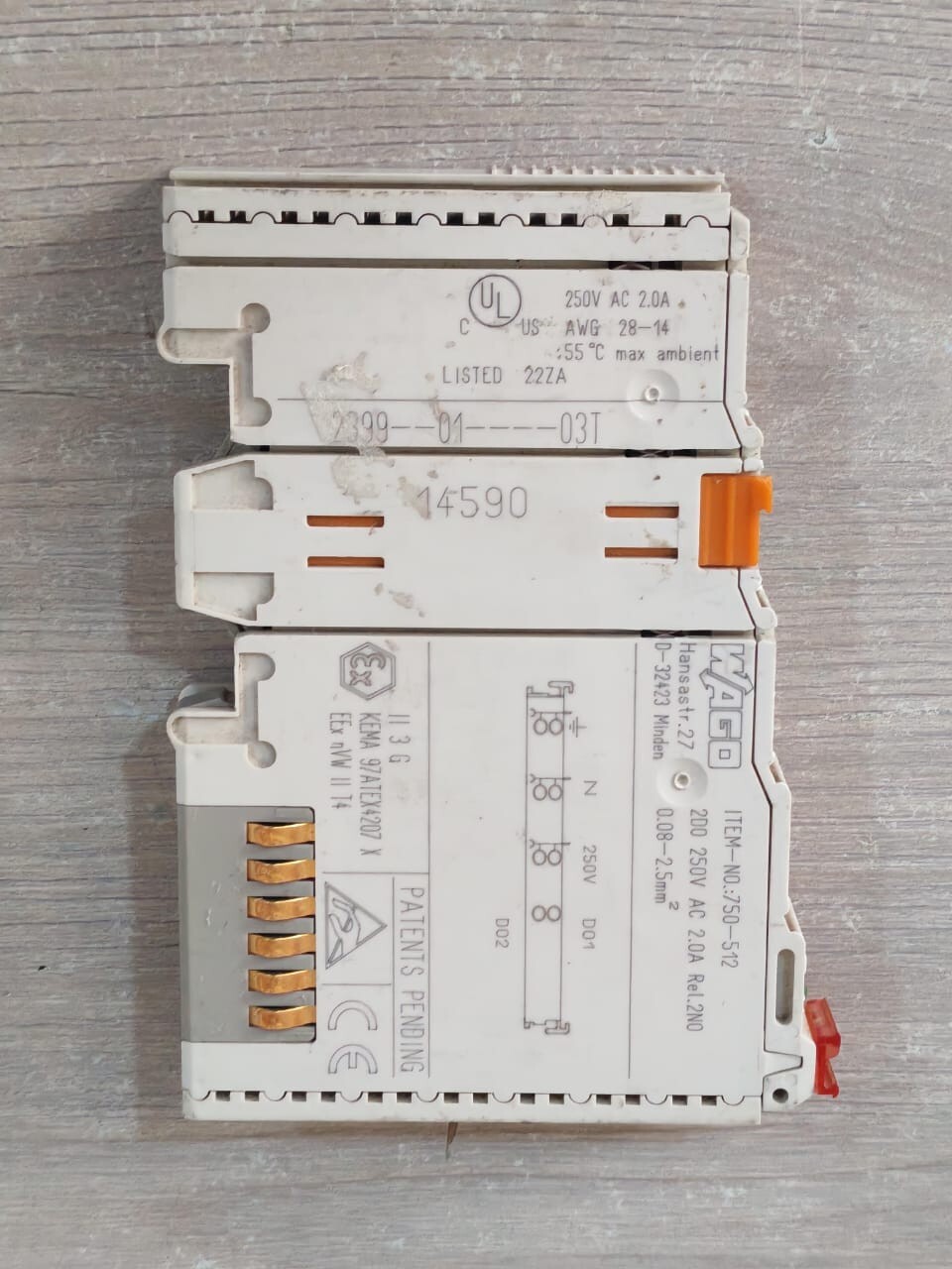 WAGO 750-1515 / 750-512 WAGO 750-1515 / 750-512 PLC MODULE 9