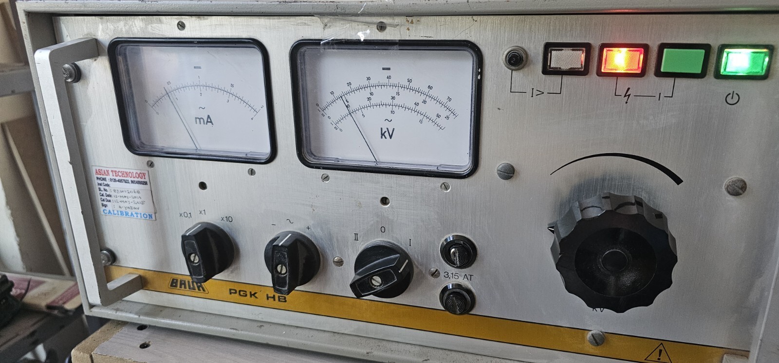 BAUR PGK 70 HB BAUR PGK 70 HB-83101206B/83101206H -220V/50Hz 50 KVAC/70KVDC HV Test Set 2