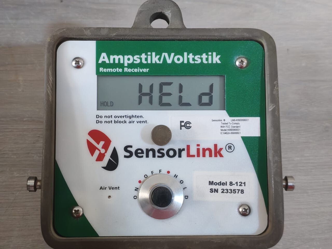 SENSORLINK 8-121 SENSORLINK 8-121 RADIO AMPSTIK SENSOR TRANSMITTER 6