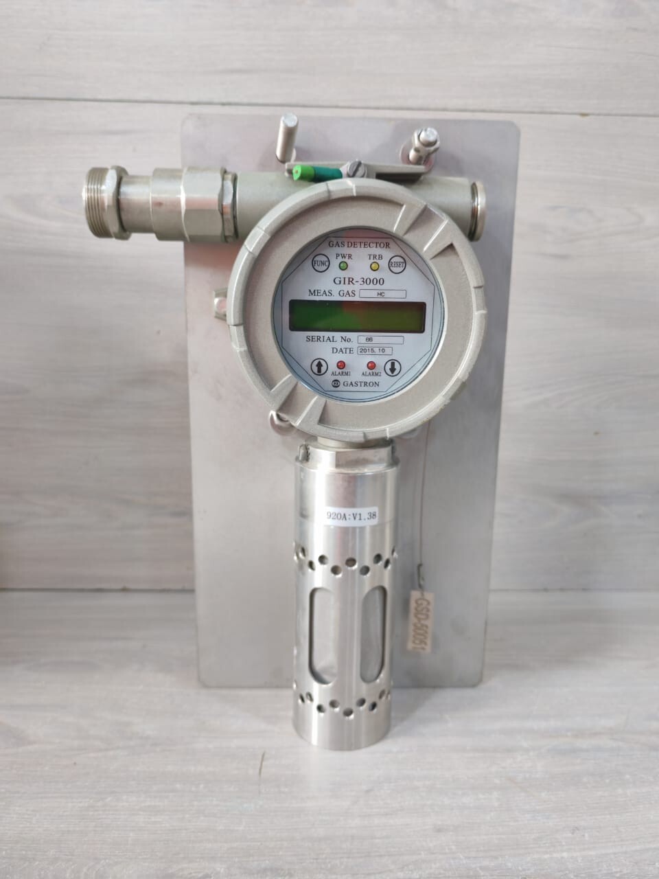GASTRON GIR-3000 GASTRON GIR-3000 GAS AND FLAME DETECTION SYSTEM 2015 920A: V1.38 4