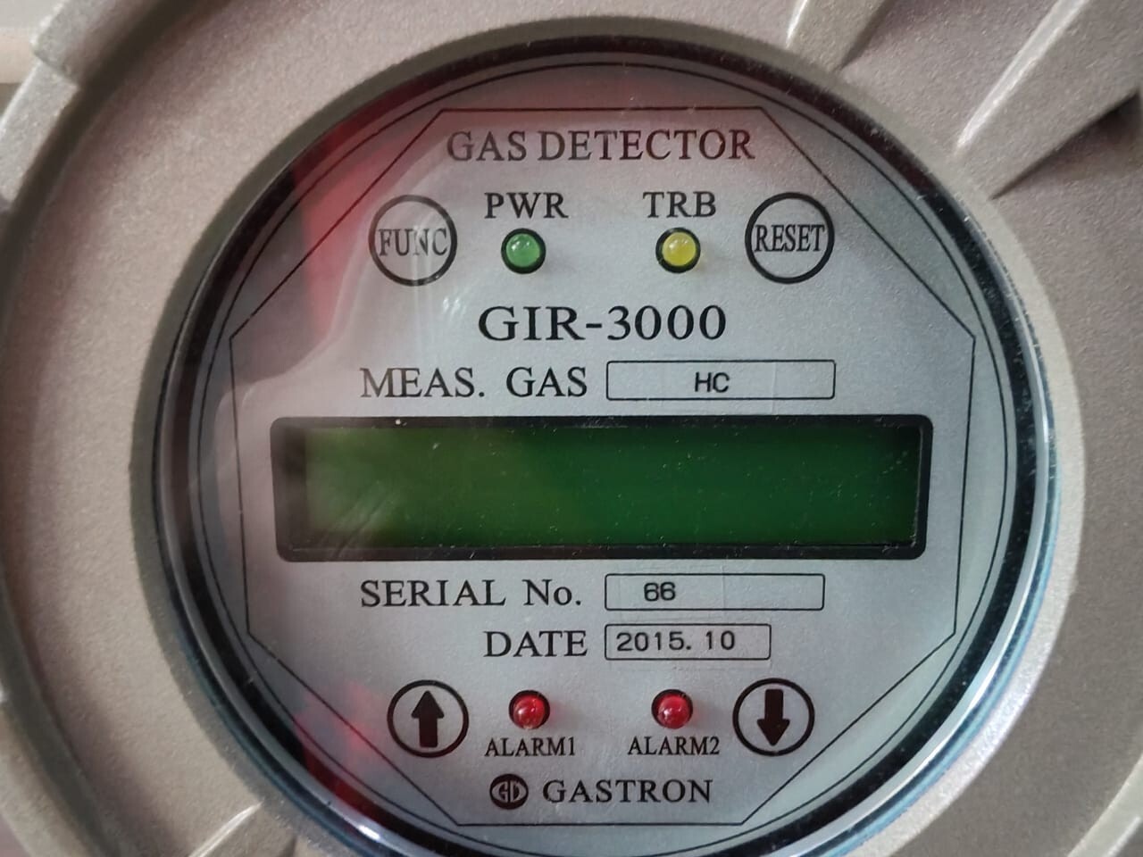 GASTRON GIR-3000 GASTRON GIR-3000 GAS AND FLAME DETECTION SYSTEM 2015 920A: V1.38 6
