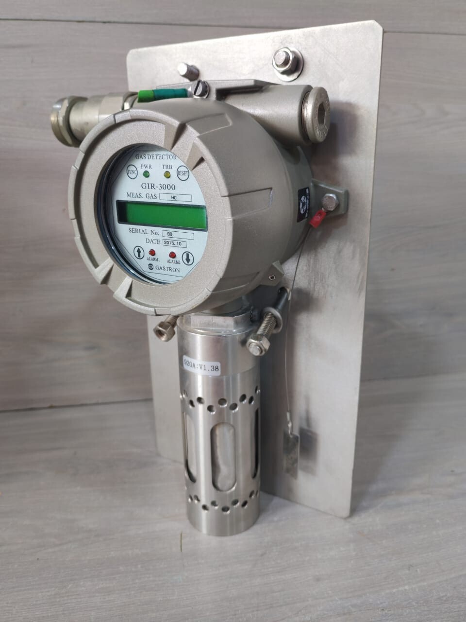 GASTRON GIR-3000 GASTRON GIR-3000 GAS AND FLAME DETECTION SYSTEM 2015 920A: V1.38 8