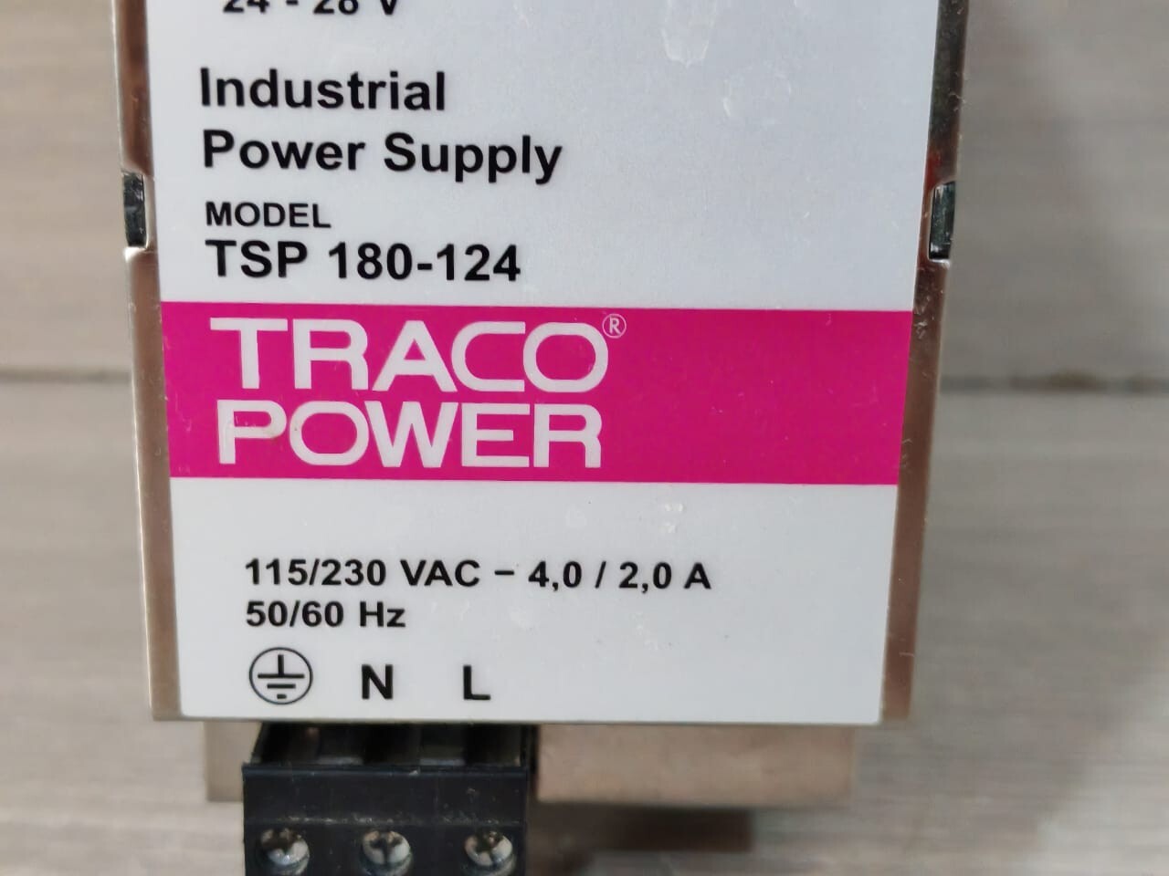 TRACO POWER TSP 180-124 TRACO POWER TSP 180-124 115/230VAC 4.0/2.0A INDUSTRIAL POWER SUPPLY 2