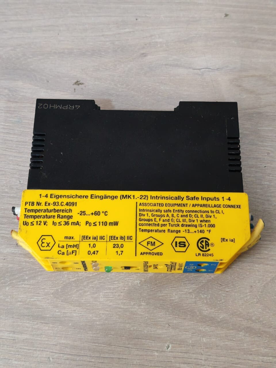 TURCK MK13-22UP-Ex0 TURCK MK13-22UP-Ex0/24VDC MULTI MODUL SWITCHING AMPLIFIER 8