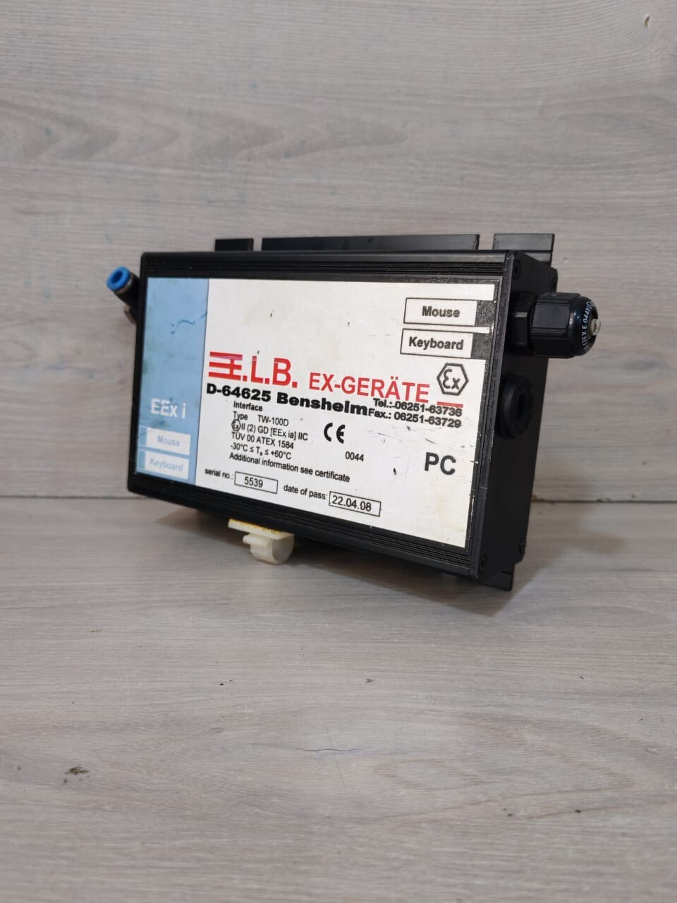 E.L.B. EX-GERATE TW-100D E.L.B. EX-GERATE INTERFACE TYPE TW-100D 2