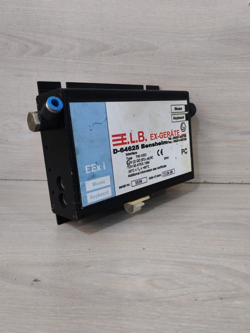 E.L.B. EX-GERATE TW-100D E.L.B. EX-GERATE INTERFACE TYPE TW-100D 3